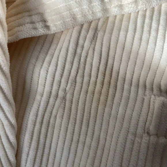 VTG Newport News Jacket Blazer Women's 16W Ivory Wide Wale Corduroy Pocket 2BTN - Picture 12 of 12